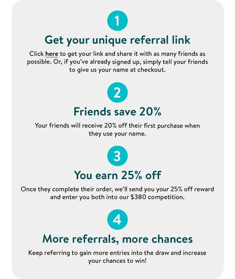 Get your unique link here