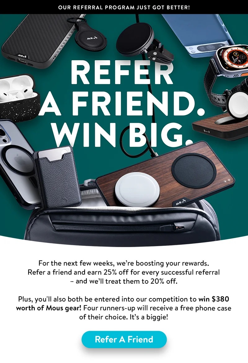 Refer a friend, Win big
