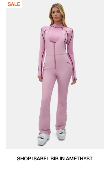 Shop Isabel Bib Pant in Amethyst