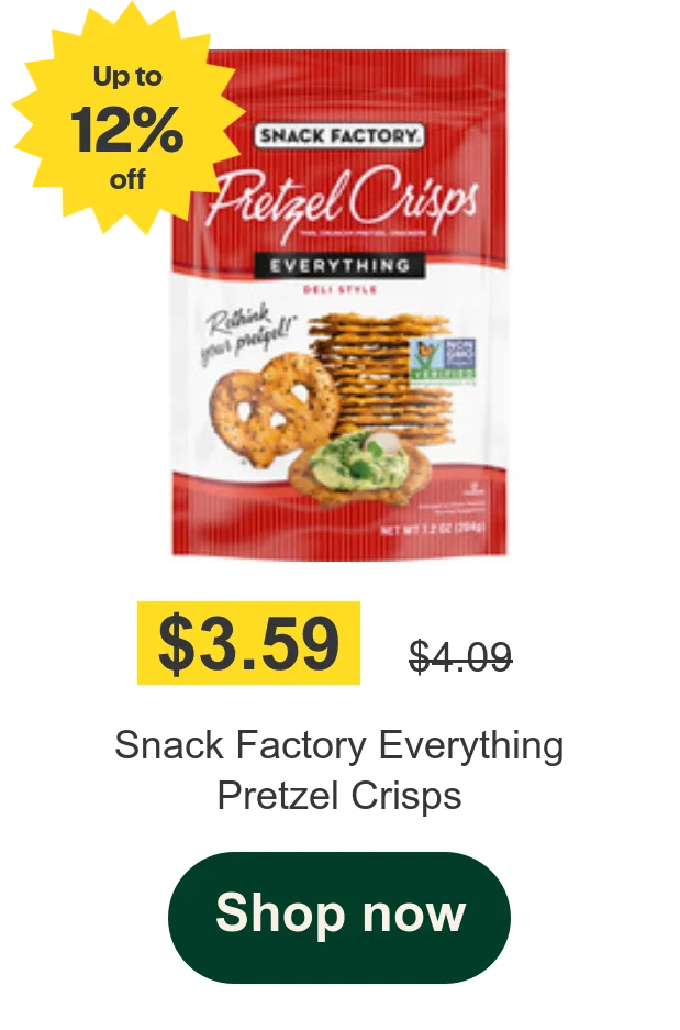 Snack Factory Everything Pretzel Crisps