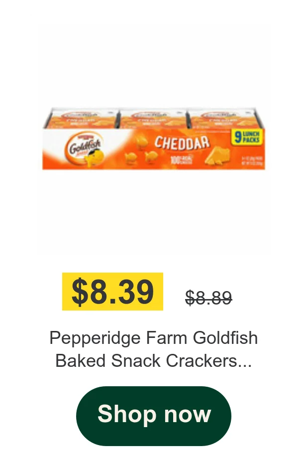 Pepperidge Farm Goldfish Baked Snack Crackers...