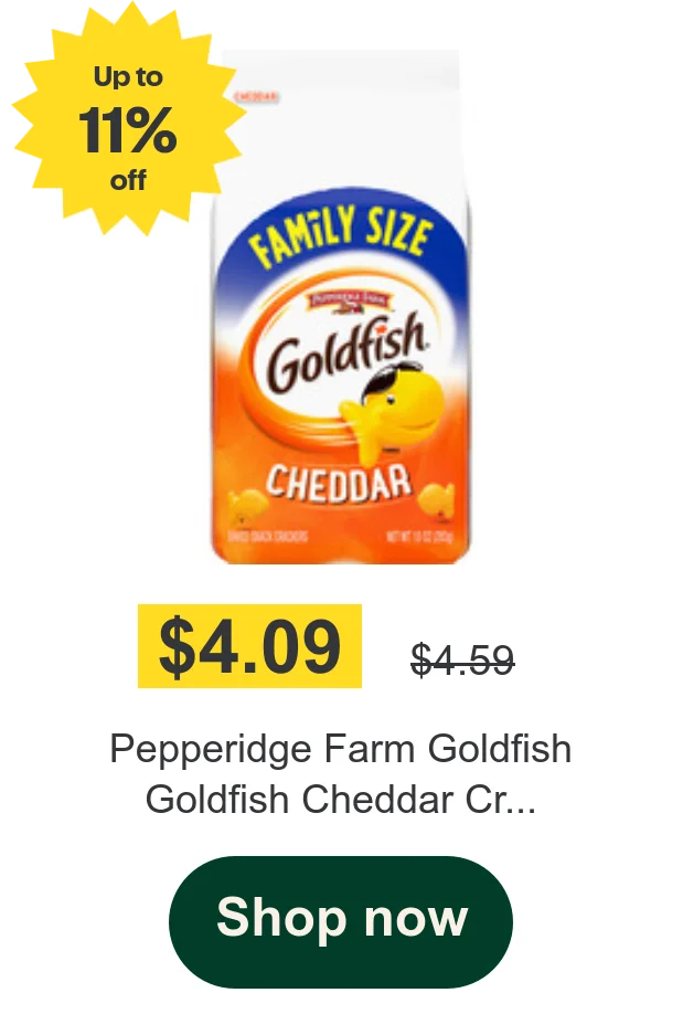 Pepperidge Farm Goldfish  Goldfish Cheddar Cr...