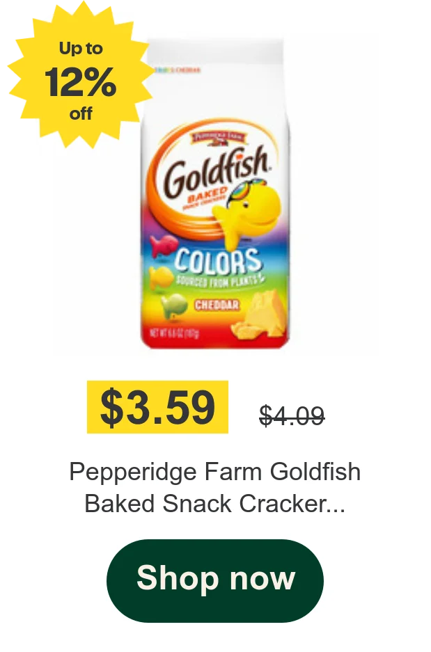 Pepperidge Farm Goldfish  Baked Snack Cracker...