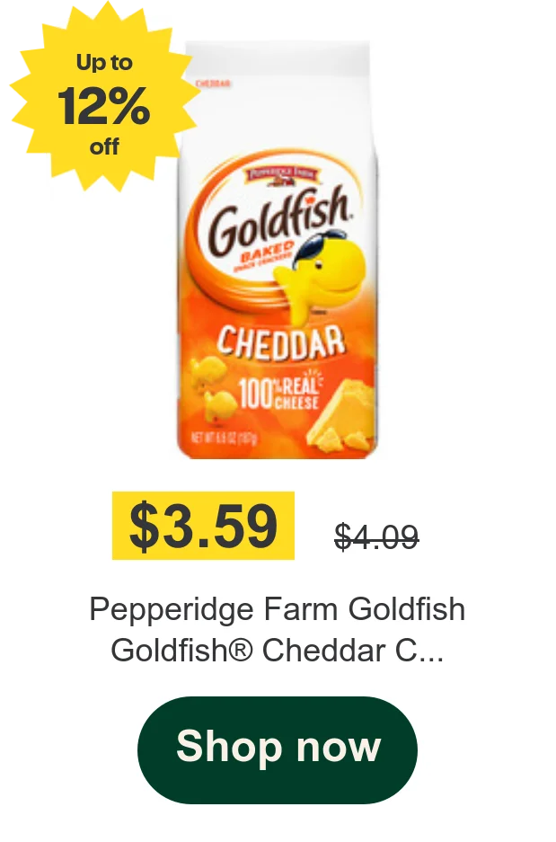 Pepperidge Farm Goldfish  Goldfish® Cheddar C...