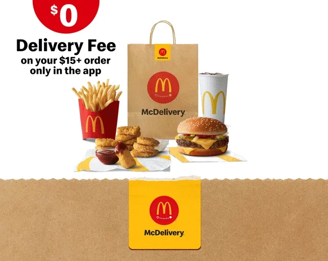 Get your faves delivered with $0 delivery fee on your $15 order.