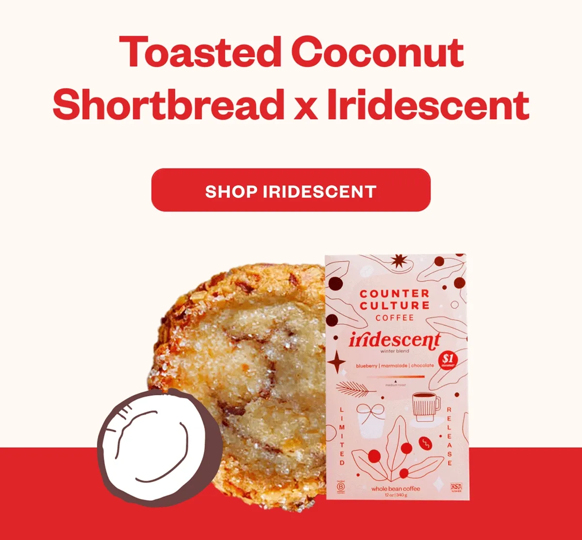 Toasted Coconut Shortbread x Iridescent Check out the full recipe Toasted Coconut Shortbread x Iridescent Check out the full recipe