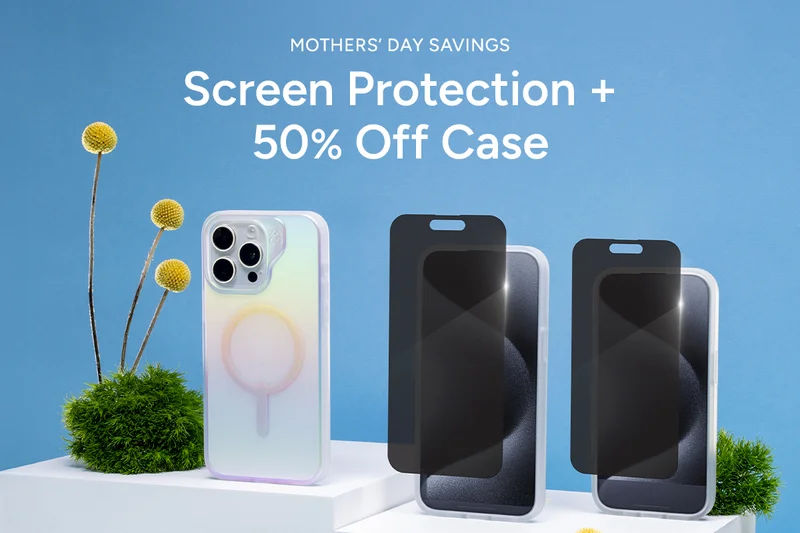 Screen Protection + 50% off Case