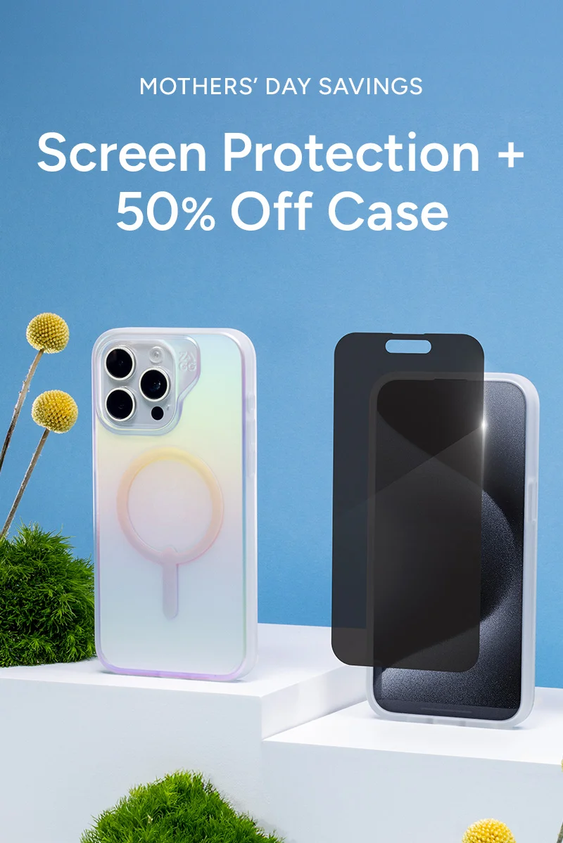 Screen Protection + 50% off Case
