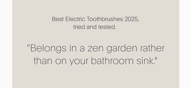 "Resembling something that belongs in a zen garden rather than on your bathroom sink."