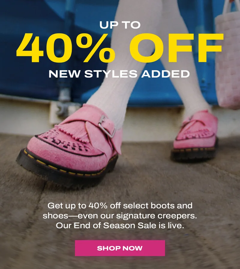 Shop our End of Season sale