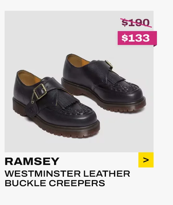 RAMSEY WESTMINSTER LEATHER BUCKLE CREEPERS