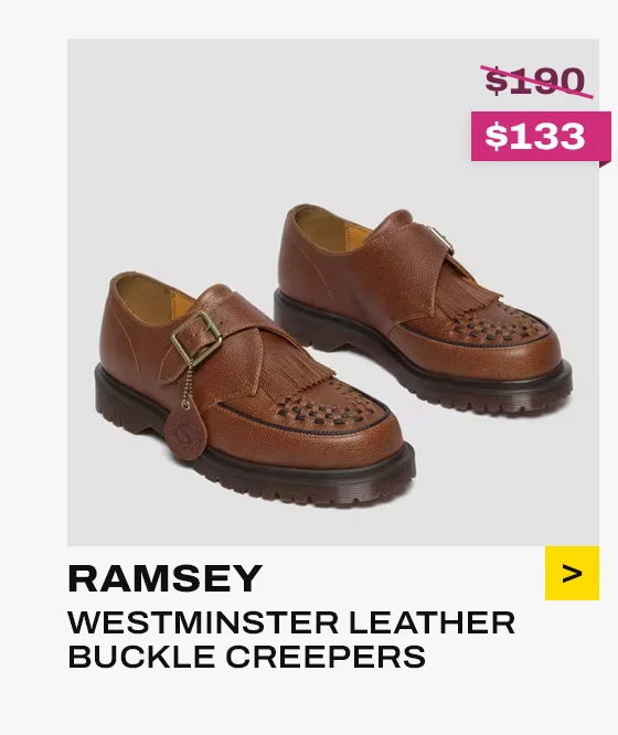 RAMSEY WESTMINSTER LEATHER BUCKLE CREEPERS