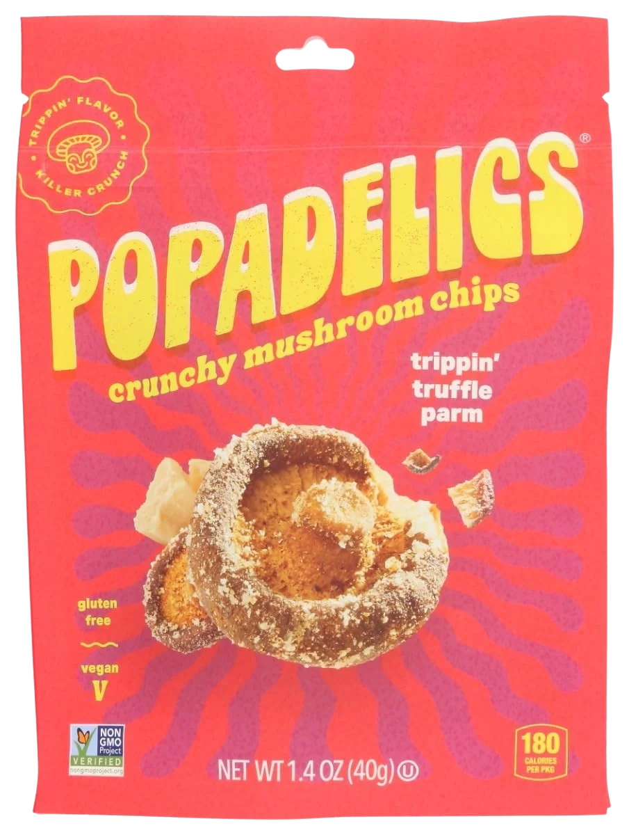 <span style="font-weight: 700; font-style: normal; text-decoration: none; font-family: Vulf_Sans-Medium, Helvetica Neue, Arial, sans-serif; font-size: 16px; line-height: 20px">Popadelics </span><span style="font-style: normal; text-decoration: none; font-family: Vulf_Sans-Medium, Helvetica Neue, Arial, sans-serif; font-size: 16px; line-height: 20px">Trippin Truffle Parm Mushroom Chips</span>