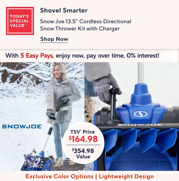 SNow Joe TSV