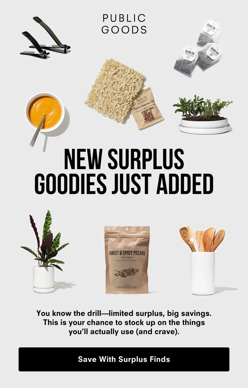 Too good to stay - save with surplus finds