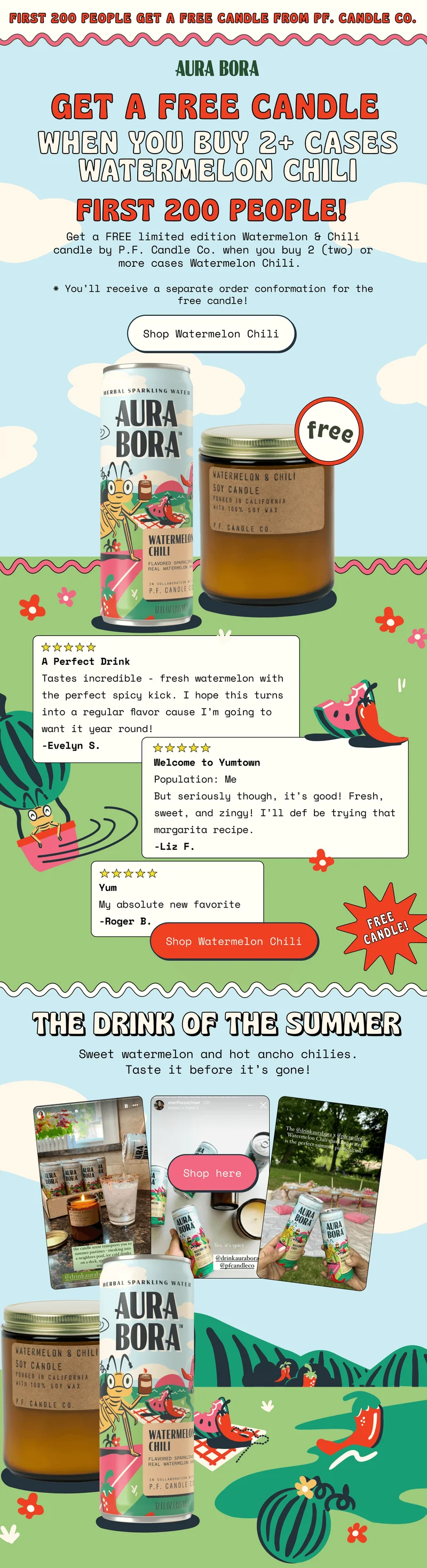 aura bora watermelon chili