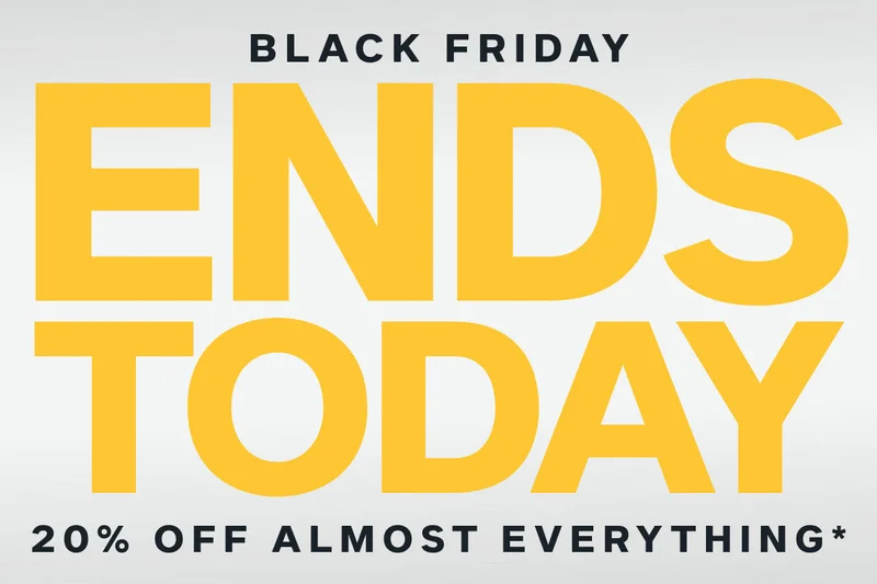 Get 20% off almost everything. Ends today!
