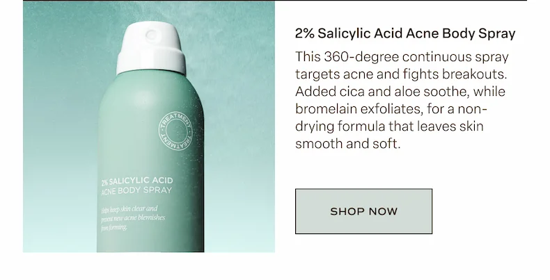 2% Salicylic Acid Acne Body Spray