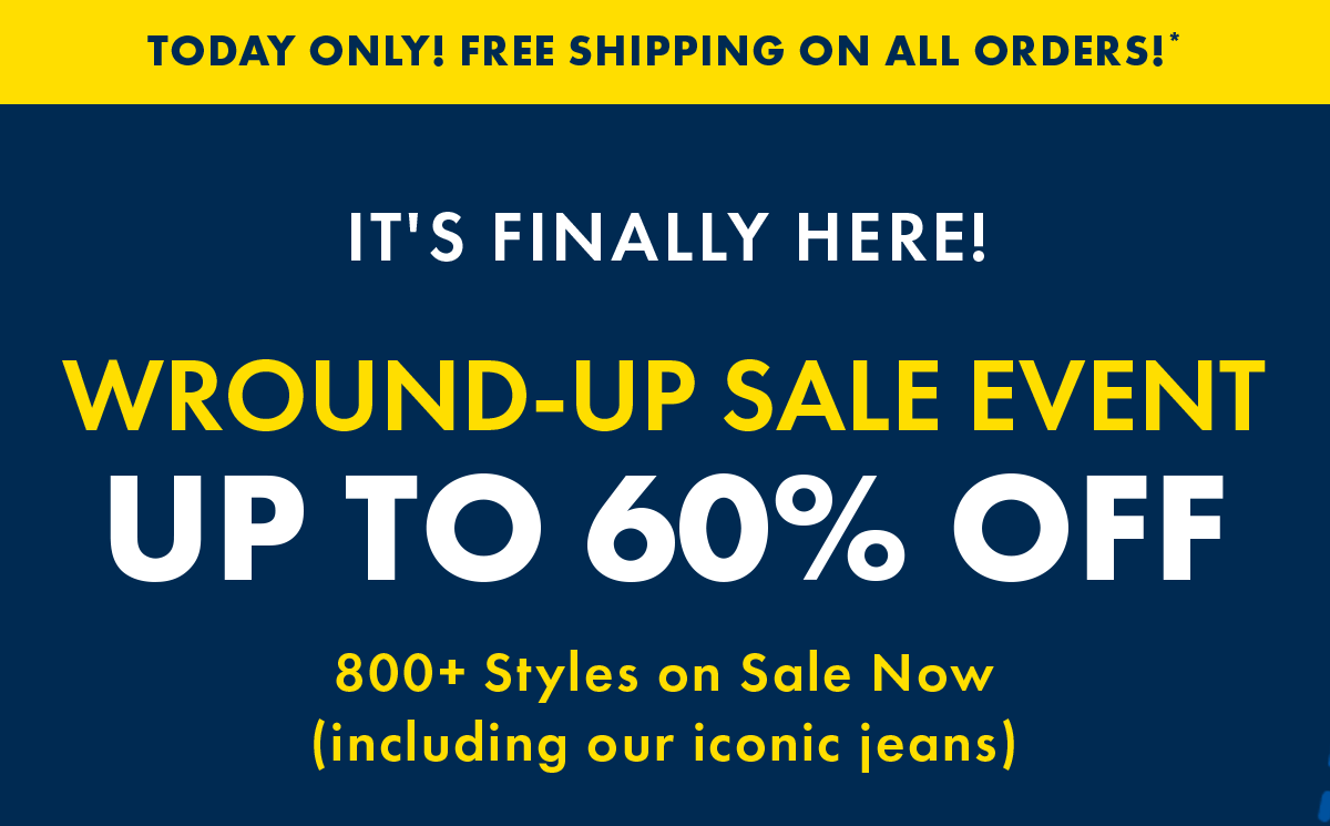 It's Finally Here! Wround-up sale event up to 60% off