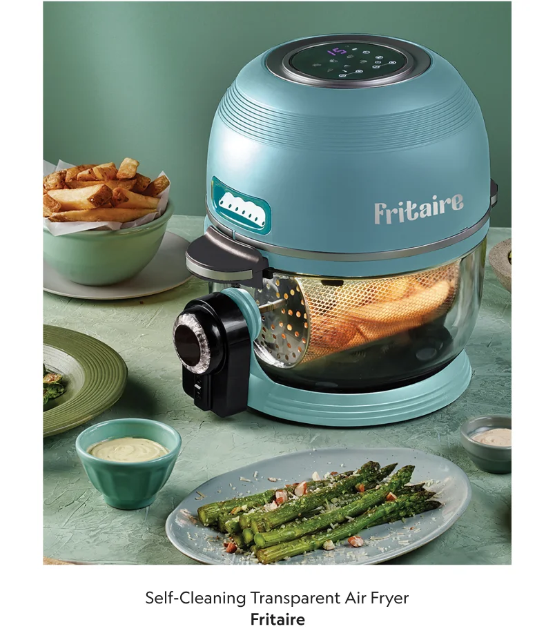 Self-Cleaning Transparent Air Fryer
