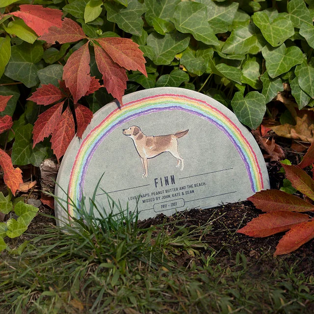 Rainbow Bridge Pet Memorial Garden Stone