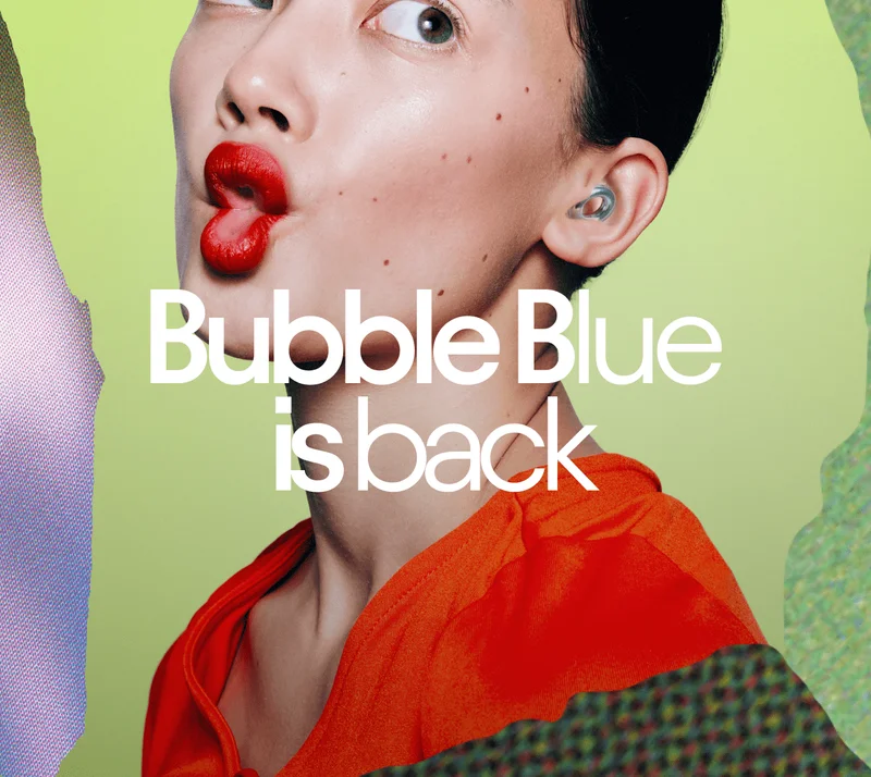 Bubble blue is back