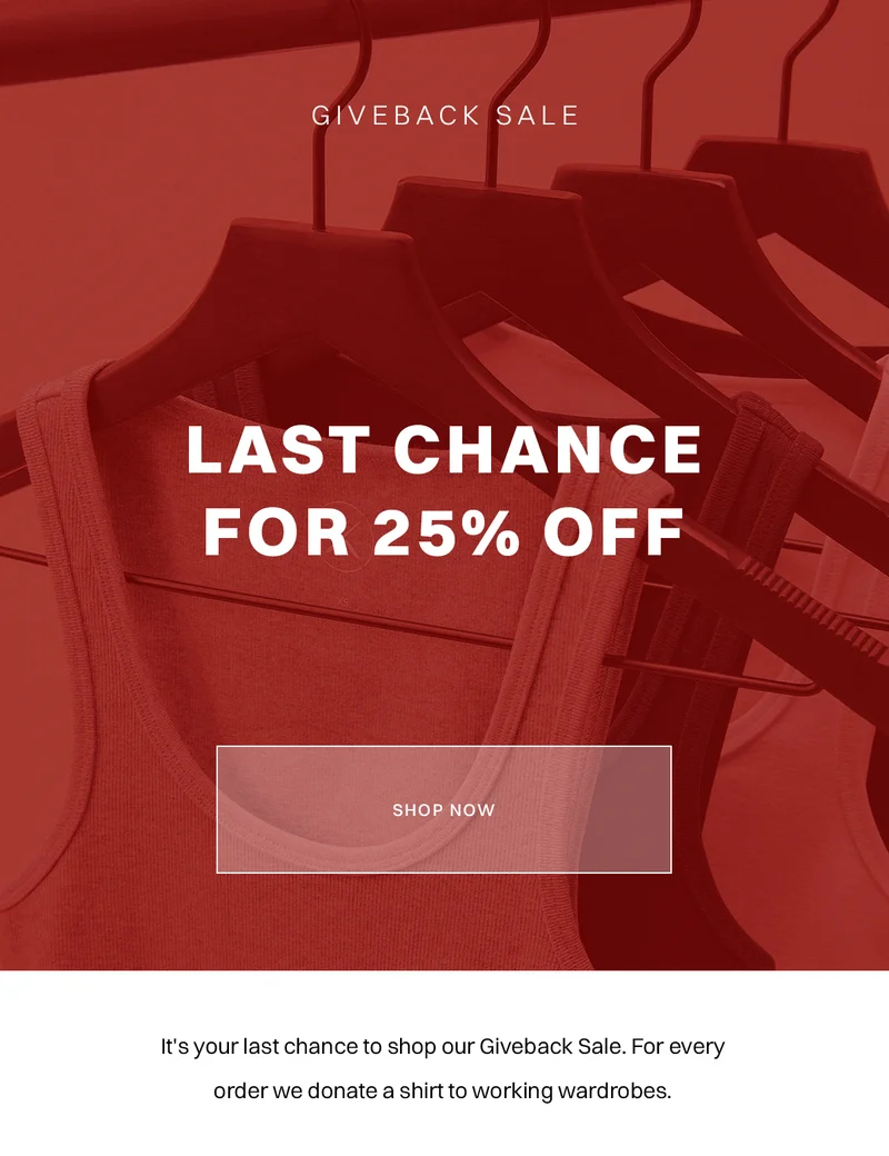 Last Chance For 25% Off Sitewide