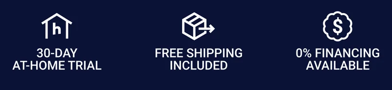 30-day at-home trial. Free shipping included. 0% Financing available.