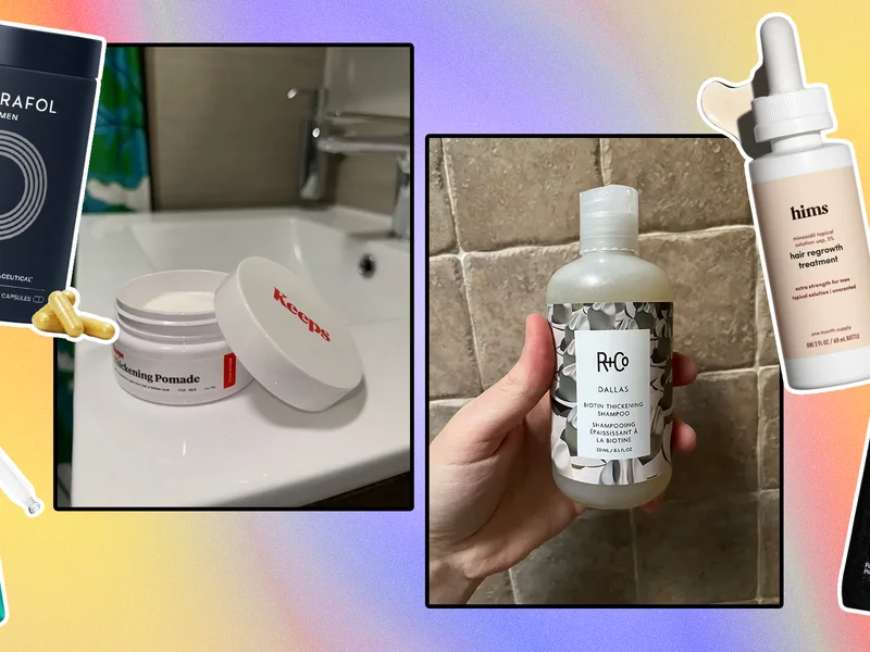 best hair growth products Image may contain: Bottle, Aftershave, and Lotion