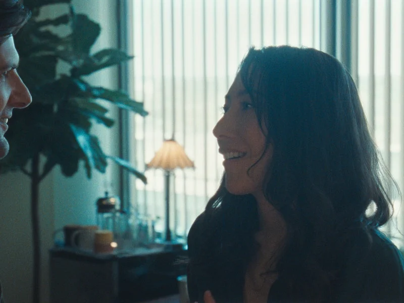 Adam Scott and Dichen Lachman in 'Severance'