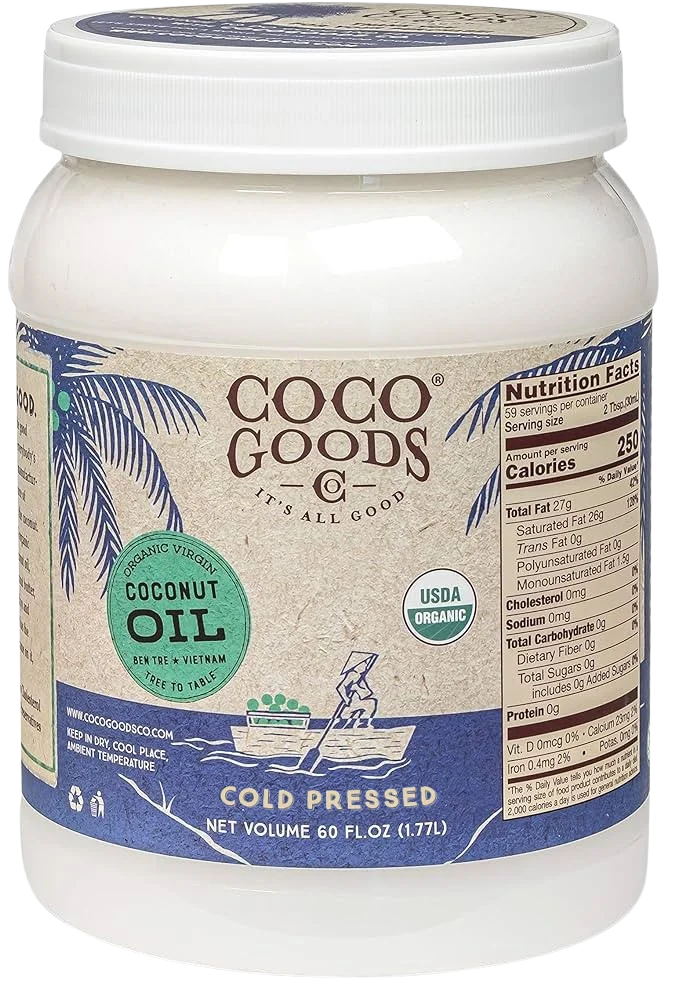Image of Coco Goods Organic Virgin Coconut Oil - 60 oz Cold Pressed
