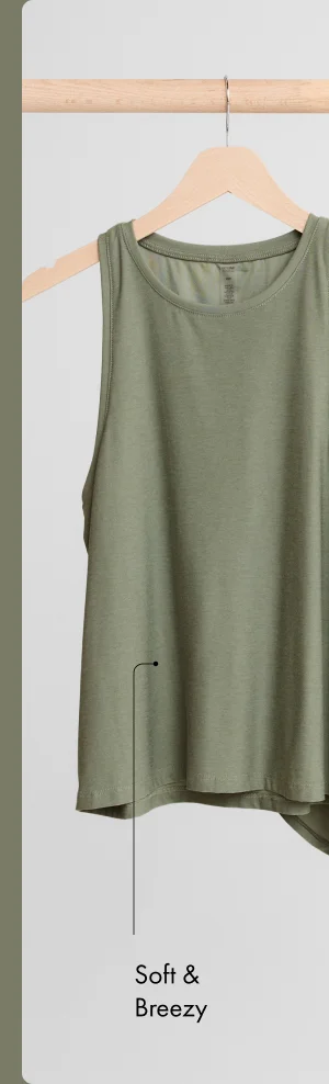 Featherweight Rebalance Tank in Grey Sage Heather