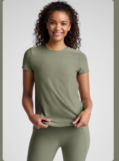 Featherweight On The Down Low Tee in Grey Sage Heather
