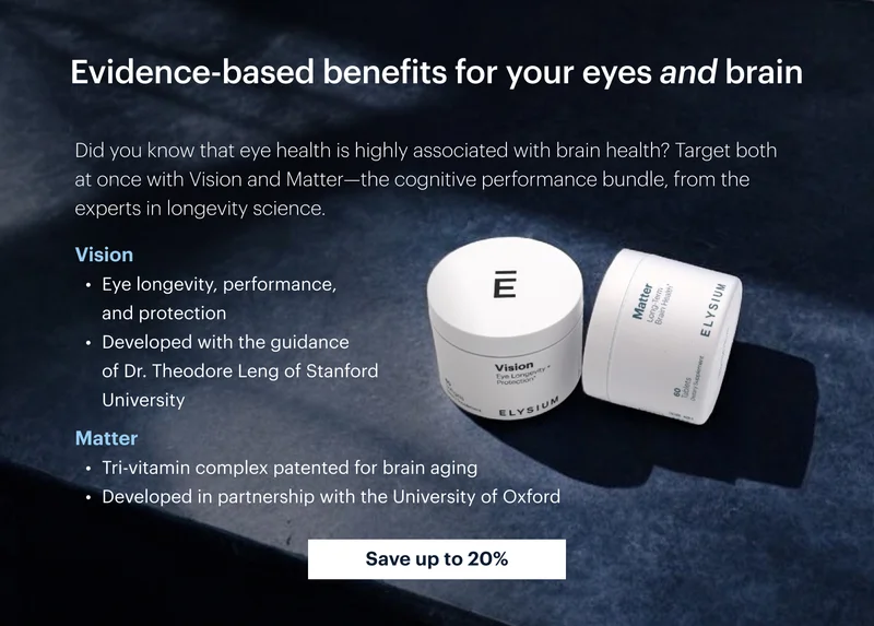 Evidence-based benefits for your eyes and brain | Save up to 20%