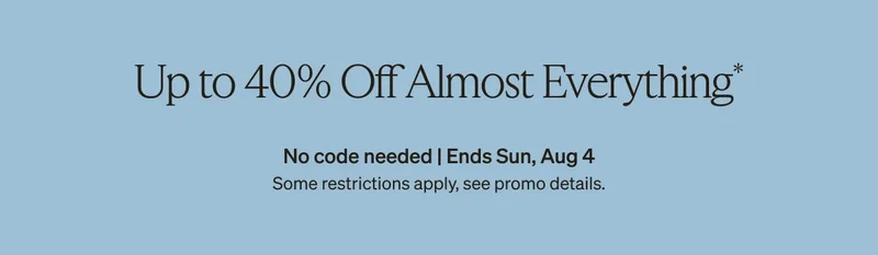 Free Shipping (No Min) + Up to 40% Off Almost Everything