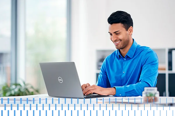 Young Businessman Working in a Modern Office