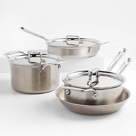 All-Clad® d5® Brushed Stainless Steel 7-Piece Cookware Set