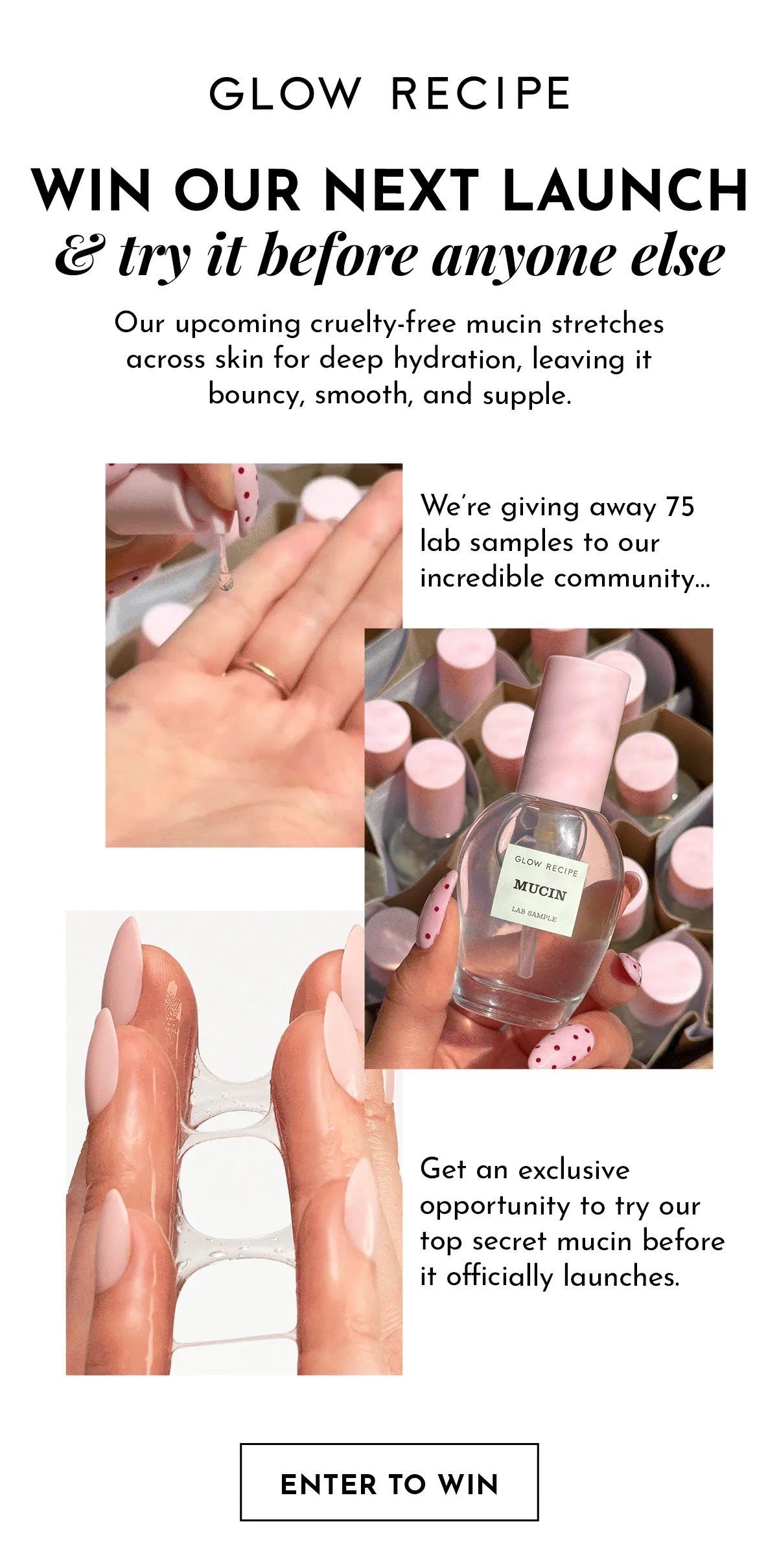 Enter to Win the Top Secret Mucin giveaway