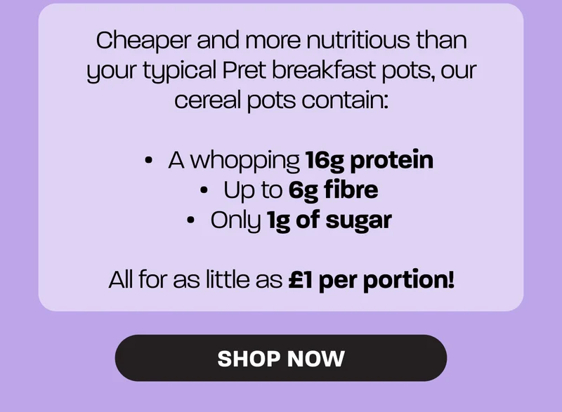 Cheaper and more nutritious than your typical Pret breakfast pots! SHOP NOW