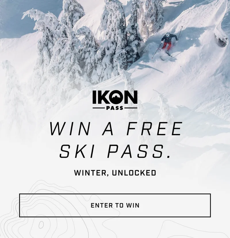 Win an Ikon pass for the entire season!
