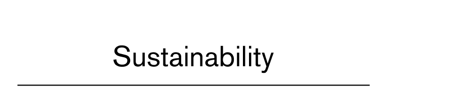 Sustainability