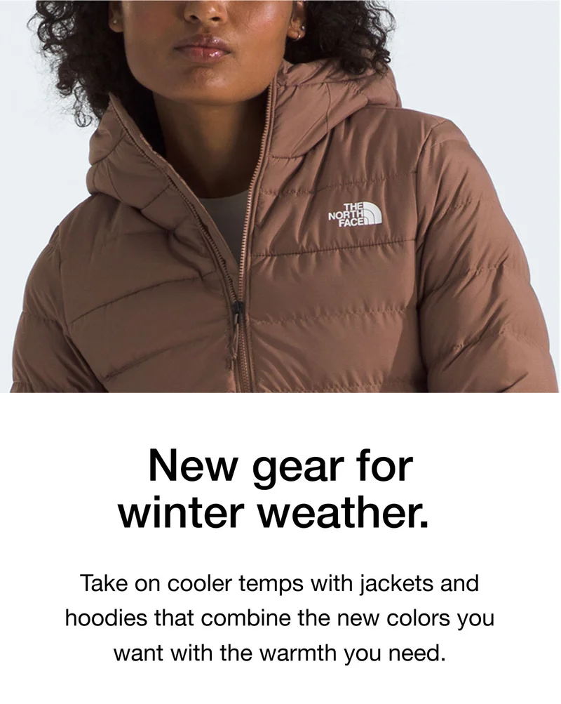 New gear for winter weather. Take on cooler temps with jackets and hoodies that combine the new colors you want with the warmth you need.