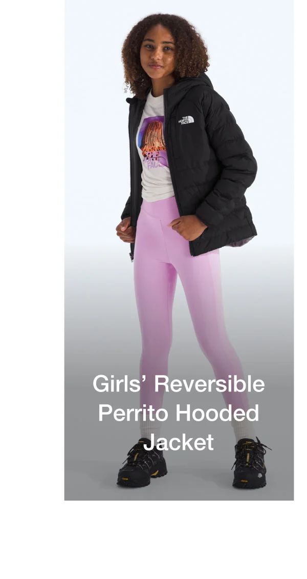 Girls' Reversible Perrito Hooded Jacket