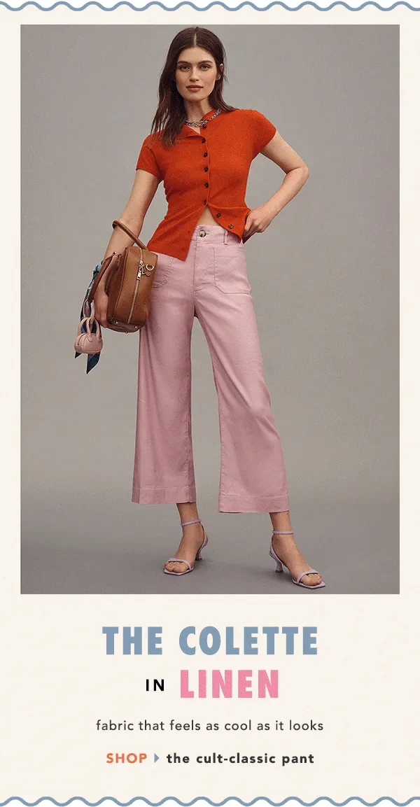 the colette in linen. shop the cult classic pant.