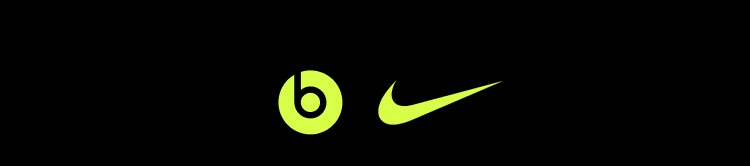 Beats logo and Nike logo shown side by side