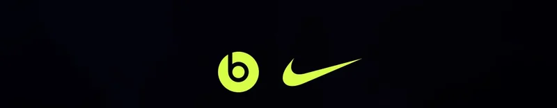 Beats logo and Nike logo shown side by side