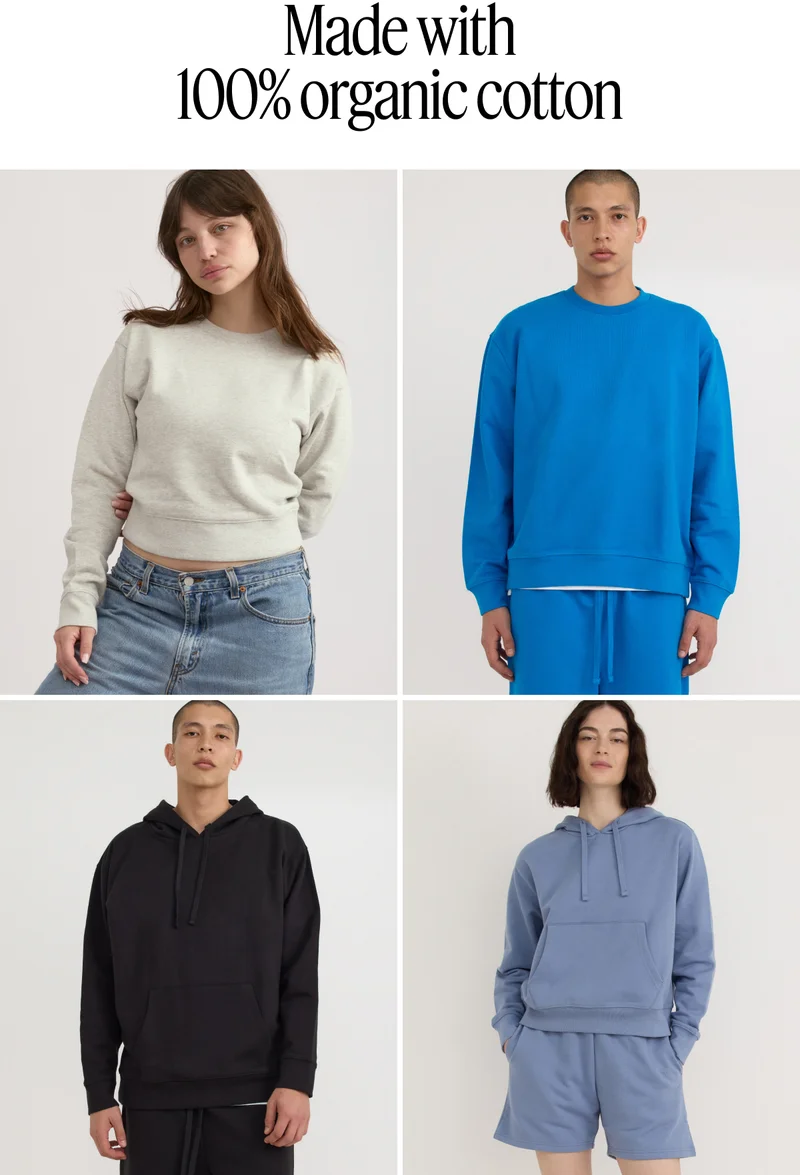 Made with 100% organic cotton