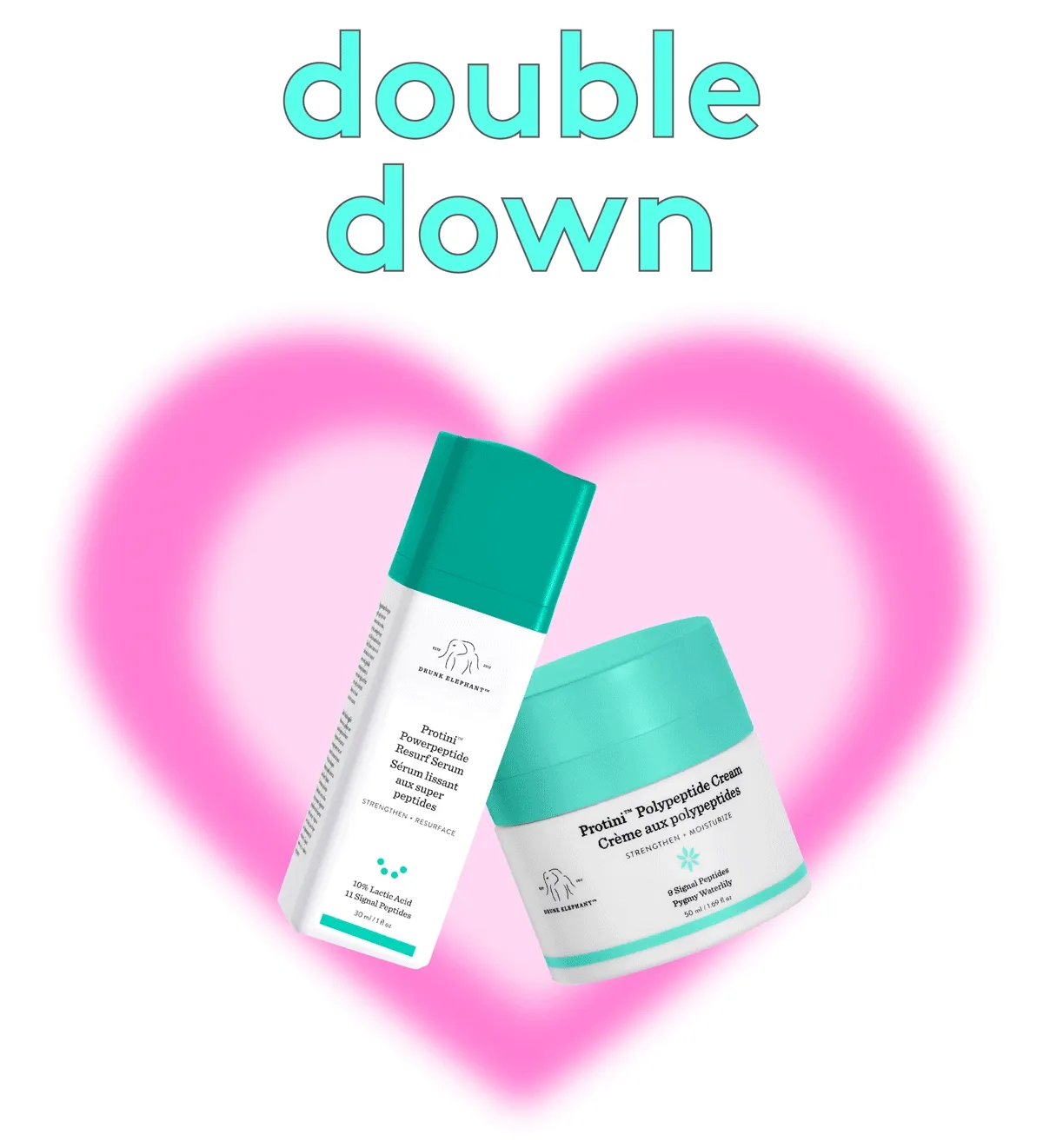 GIF of the F-Balm,B-Hydra, Protini Cream, Protini Serum, Bouncy Brightfacial, and C-Luma