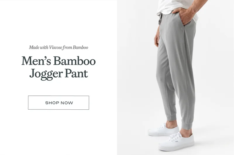 Shop men's bamboo jogger pants