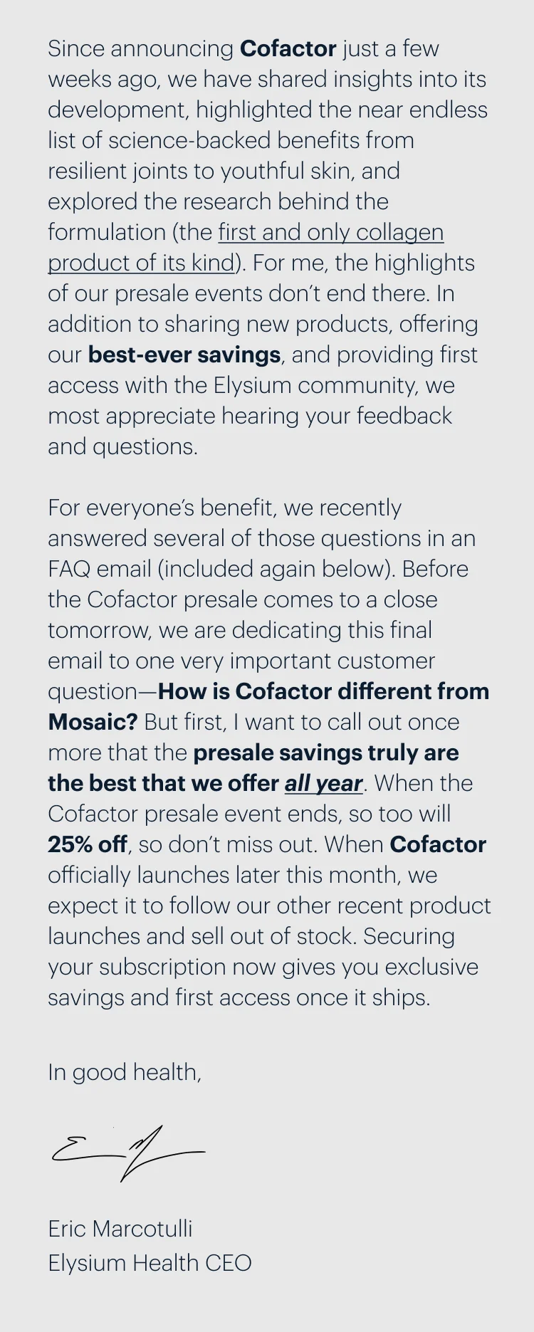 Since announcing Cofactor just a few weeks ago, we have shared insights into its development,